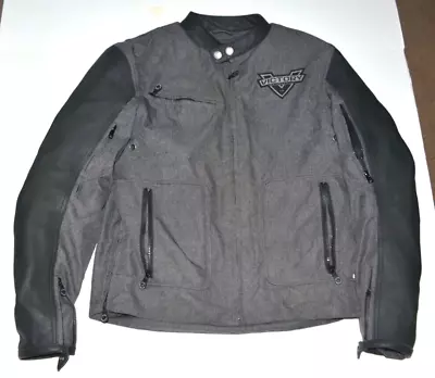 Victory Motorcycle Jacket Armored Size Small Excellent Condition Gray/Black  • $69.90