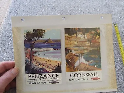 2 Postcards Cornwall Gwr Posters Railway Art Penzance Etc Artist Drawn • £4