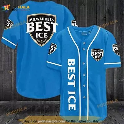 Personalized! Blue Milwaukee's Best Ice 3D Jersey Shirt S-5XL Limited Edition • $33.15