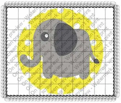 Baby Elephant Shower Birthday ~ Edible 2D Fondant Cake Cupcake Topper ~ D19160 * • $9.98