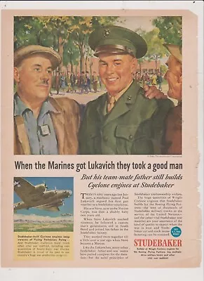 Studebaker War Magazine Ad #2  From Time Mag   Free Shipping In Us • $13