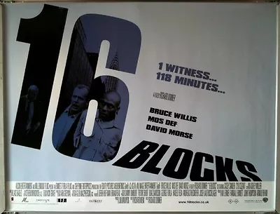 Cinema Poster: 16 BLOCKS 2006 (Quad) Bruce Willis Mos Def • $12.38