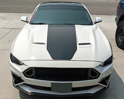 2018-2022 Ford Mustang Hood Stripe W/ Pinstripes Vinyl Graphics Decals Mach 1 • $149.99
