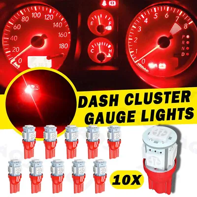 Dash Instrument Cluster Gauge Red LED LIGHTS BULB KIT Fits 90-93 Acura Integra • $9.09