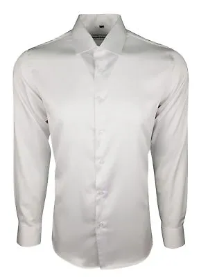 Mens Satin Shiny Silk Feel Smart Casual Dress Wedding Casual Shirt 422 • £21.95