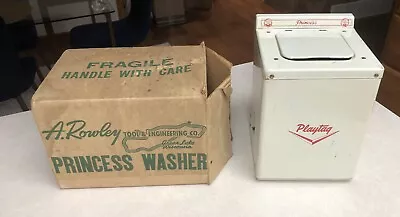 Antique Princess Playtag Toy Washer Washing Machine 1950’s Working With Box Doll • $299.66