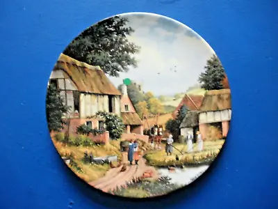 Doulton China Decorative Plate - Turning The Hay Harvest Home - Rural Life Horse • £7.99