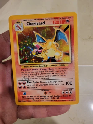 $99 • Buy Pokémon TCG Charizard Base Set 4/102 Holo Unlimited Holo Rare