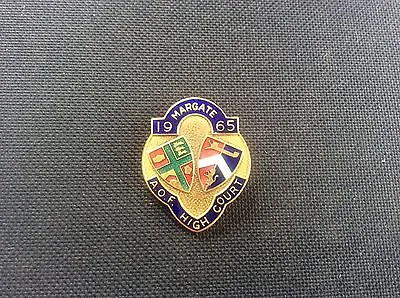 £21.99 • Buy 1965 AOF Ancient Order Of Foresters Margate High Court Enamel Badge VGC 1960s