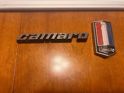 Lot Of 2 Vintage Camaro Emblem Damaged + Camaro Logo Old Car Truck Auto Badge • $22.45