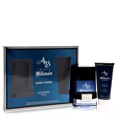 Spirit Millionaire Dark Fusion By Lomani Gift Set -- 3.3 Oz Eau De Parfum Spray • $38.64