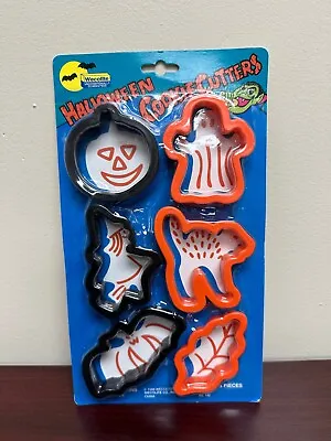 Wecollte Halloween Fall Cookie Cutters Vintage ~Set Of 6~NEW Bat Witch Cat Ghost • $12.95
