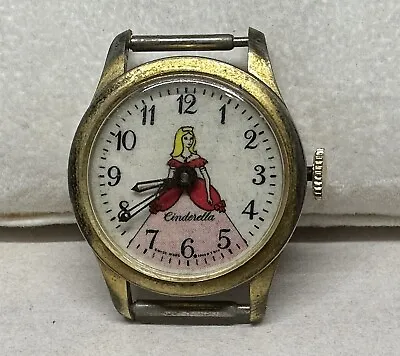 Vintage Swiss Disney Cinderella Watch Bradley Mechanical Not Working • $14.95