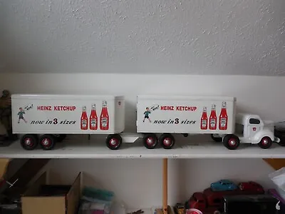 1950's MINNITOY-HEINZ KETCHUP Delivery Truck Pressed Steel • $2850
