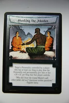 L5R CCG  An Oni's Fury  FOIL SEEKING THE MASTER • £1.50