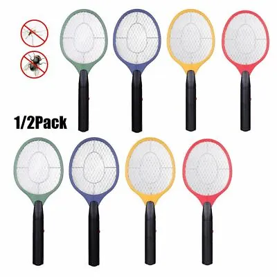 Electric Mosquito Fly Swatter Zapper Racket Handheld Bug Insect Pest Wasp Killer • $8.27
