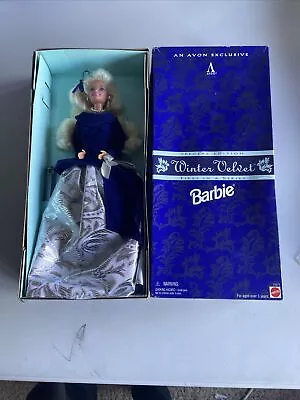 Barbie Winter Velvet Doll 1995 Mattel Avon Special Edition  ( NEW) • $16.56