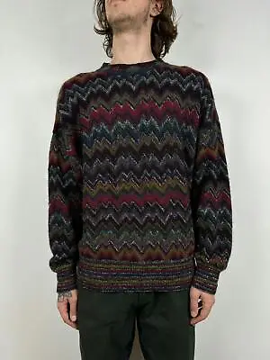 Men's Vintage Missoni Multicolor Wool/Mohair Sweater Size 50 • $230