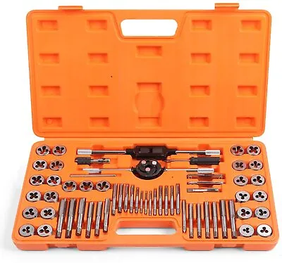 60 Pcs Master Tap And Die Set Coarse And Fine Threads Tools SAE Inch / Metric MM • $33.99