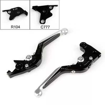Adjustable Folding Extendable Brake Clutch Levers For Yamaha MT-01 V-MAX Silver • £23.99