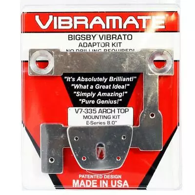 Vibramate V7-335 Model E-Series 8.0  Archtop Quick Mount Kit Nickel • $66