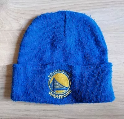 Adidas NBA Golden State Warriors Blue Beanie Hat - Woolly Knit Steph Curry City • £4.90