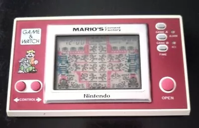 Vintage Nintendo Mario’s Cement Factory Game And Watch ML-102 • $85