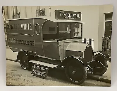 Old Photograph Early Commercial Van Advertising French Coffee And China Tea. • £19.99