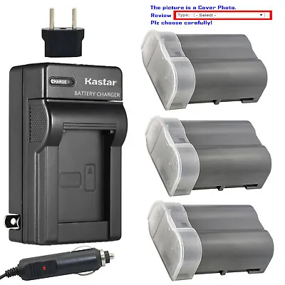 Kastar Battery AC Travel Charger For Nikon ENEL15e Nikon D750 Nikon D800 Camera • $21.99