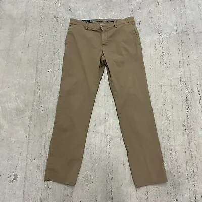 Mason's Ems Pants Mens 32 Size 50 Tan Khaki Cotton Chino Preppy Casual Men 32x30 • $24.95