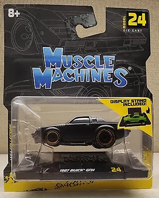 NEW * 2023 MUSCLE MACHINES ~ 1987 BUICK GNX ~ BLACK/GOLD WHeels CHASE ~ #24 • $14.99