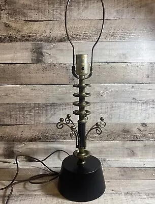 Mcm Atomic  Black And Gold Table Lamp • $20