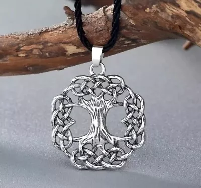 Life Of Tree Pendant Necklace Viking Celtic Pagan Norse Rope Necklace Gifts UK • £5.85