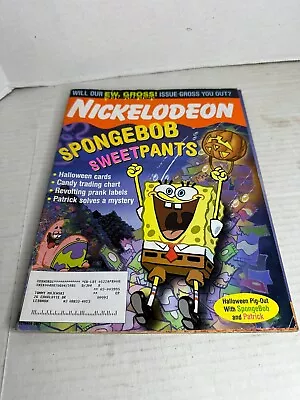 Nickelodeon Magazine Oct 2002 SpongeBob Sweetpants Halloween Issue #85 • $14.99