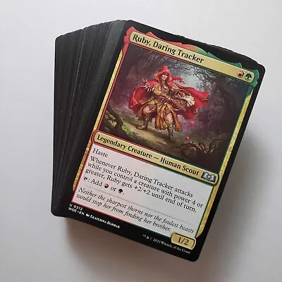 MTG Wilds Of Eldraine Commander EDH Ruby Daring Tracker Deck • $19.99