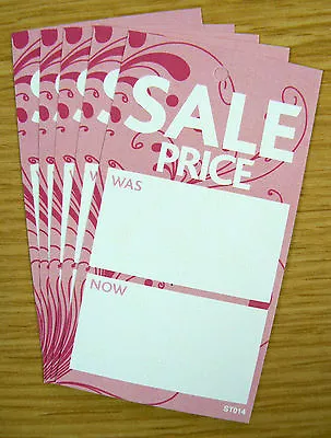 £2.49 • Buy Boutique SALE PRICE TAGS SWING TICKETS LABELS PINK X 100