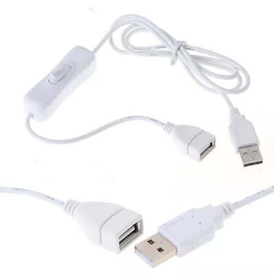 $12.51 • Buy 1Pc 1m USB Cable With Switch ON/OFF Cable Extension Toggle For USB Lamp USB .*C