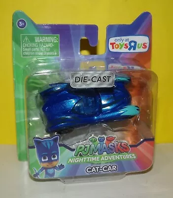 New PJ Mask Nighttime Adventures Die-Cast Cat-Car Blue “Only At Toys R Us” • $5.08