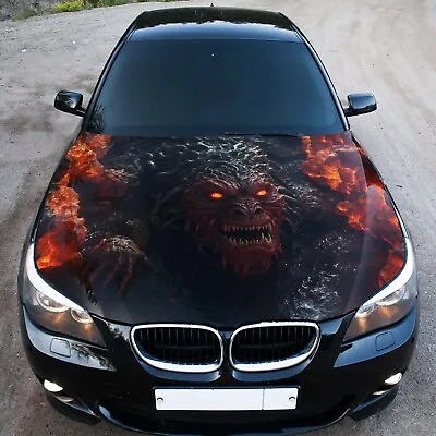 Lava Monster Car Hood Wrap Decal Vinyl Sticker Full Color Graphic Fit Any Car • $90