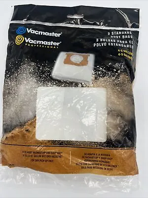 $11.99 • Buy Vacmaster 4-5 Gallons Standard Dry Vacuum Dust Bags (3PK) Vacmaster & Shop Vac 