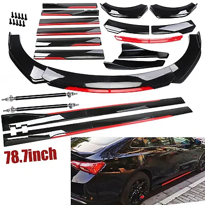 For Nissan Altima/ Front Rear Bumper Spoiler Body Kit Splitter Side Skirt • $99.99