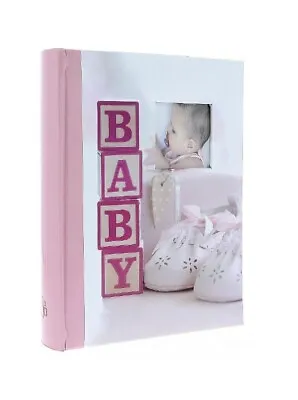 Pink Slip In Photo Album 200 6 X 4  Photos Memo Baby Girl Birthday Keepsake Gift • £12.99