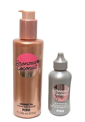 Victoria's Secret Bronzed Coconut Radiant Body Bronzer & Self Tanning Drops Set • $24.71