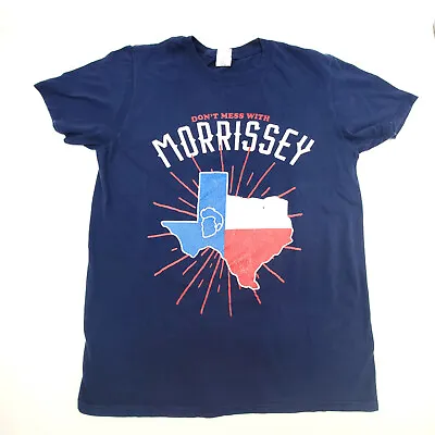 Morrissey Texas 2019 Tour Navy Blue Medium T Shirt Official Band Tee • $60