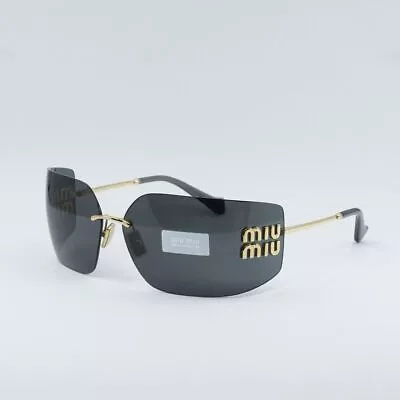 MIU MIU MU54YS 5AK5S0 Gold/Dark Grey 80-14-110 Sunglasses New Authentic • $339.89