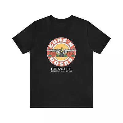 Guns N Roses Los Angeles Bullet LA Concert New Retro Bella Premium Blend T-Shirt • $19.68