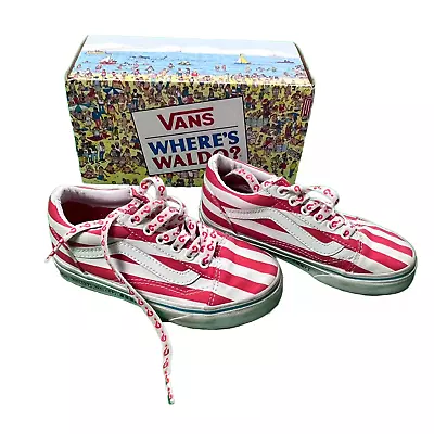 Vans Old Skool Where’s Wally? Where’s Waldo? Kids Sneakers Size  US 13 / AU 12 • $64.95