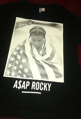A$AP Rocky Long Live A$AP. Black T Shirt Sz Small • £29.18