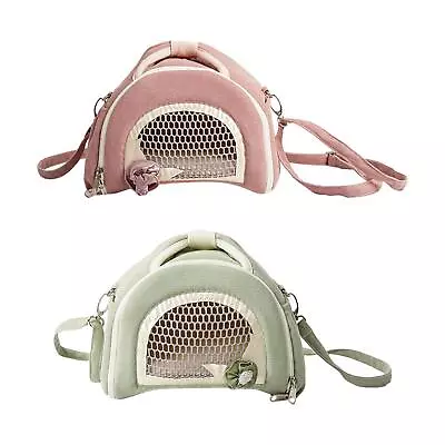 Hamster Carrier Bag Small Squirrel Travel Handbag Portable Guinea Pig Carrier • £18.41