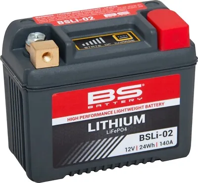 BS Battery Lithium Ion Battery BSLi-02 #360102 Motorcycle • $74.21